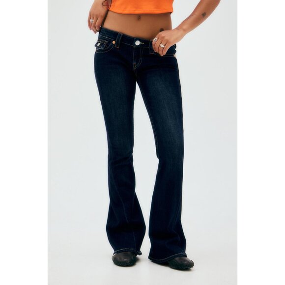 True Religion Denim - True Religion Joey Dark Wash Bootcut Low Rise Jeans